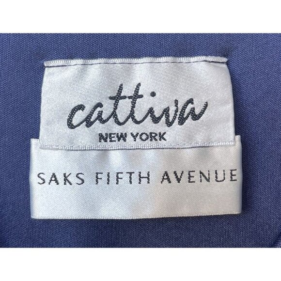 Cattiva New York Dress Size 10 Vintage 80's Midi A-line Crepe Tiered Ruffle - Picture 7 of 7